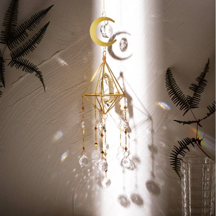 Crystolver – wholesale Suncatcher – White Quartz Chandelier Crystal Prism Suncatcher