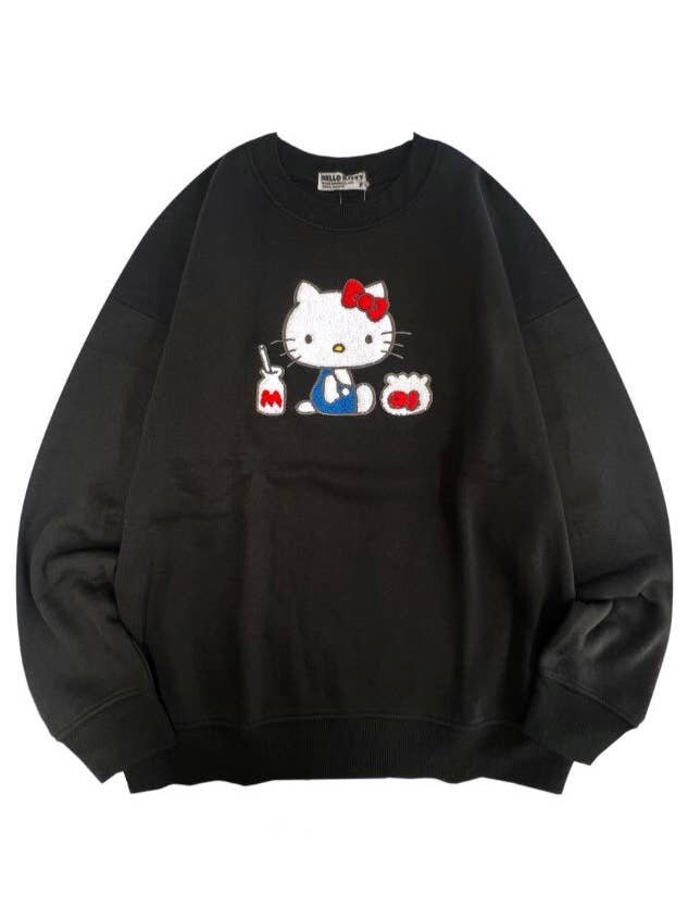 Sanrio Hello Kitty Power Play Black Pullover for wholesale by LASR