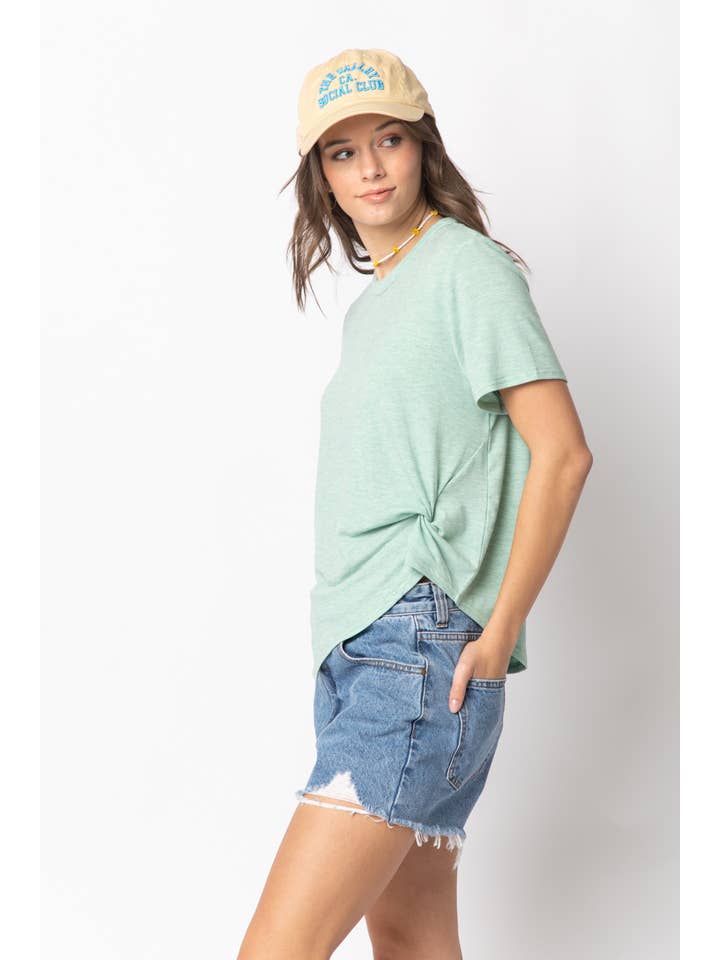 VERY J - Wholesale Knit Top - Women's - NT10973-Twisted Hem Knit Top19