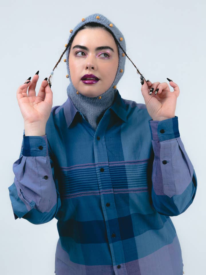 Camicia abbottonata scozzese fatta a mano per la vendita all'ingrosso da parte di abacaxi