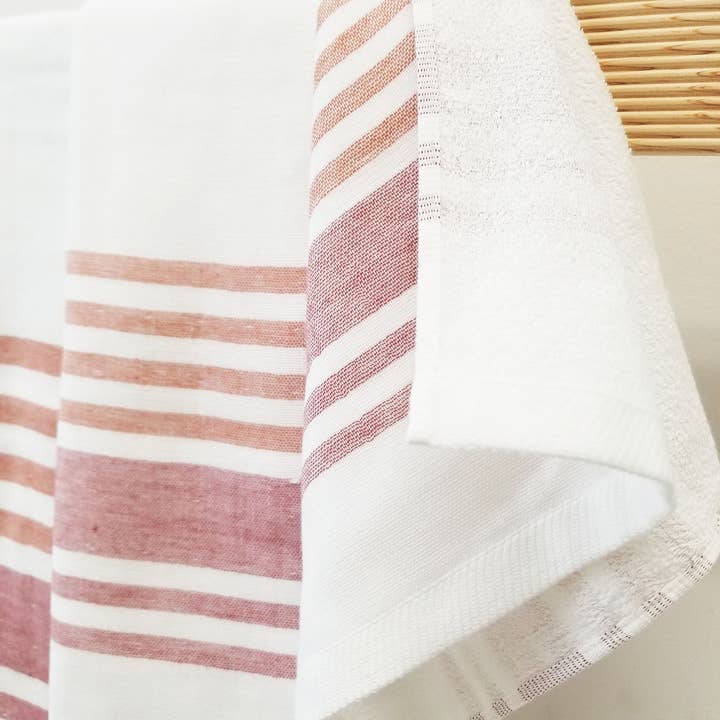IPPINKA Made in Japan - Wholesale Bath Towel - Senshu Towels - End Stripes (3sizes/3colors) soft, absorbent13