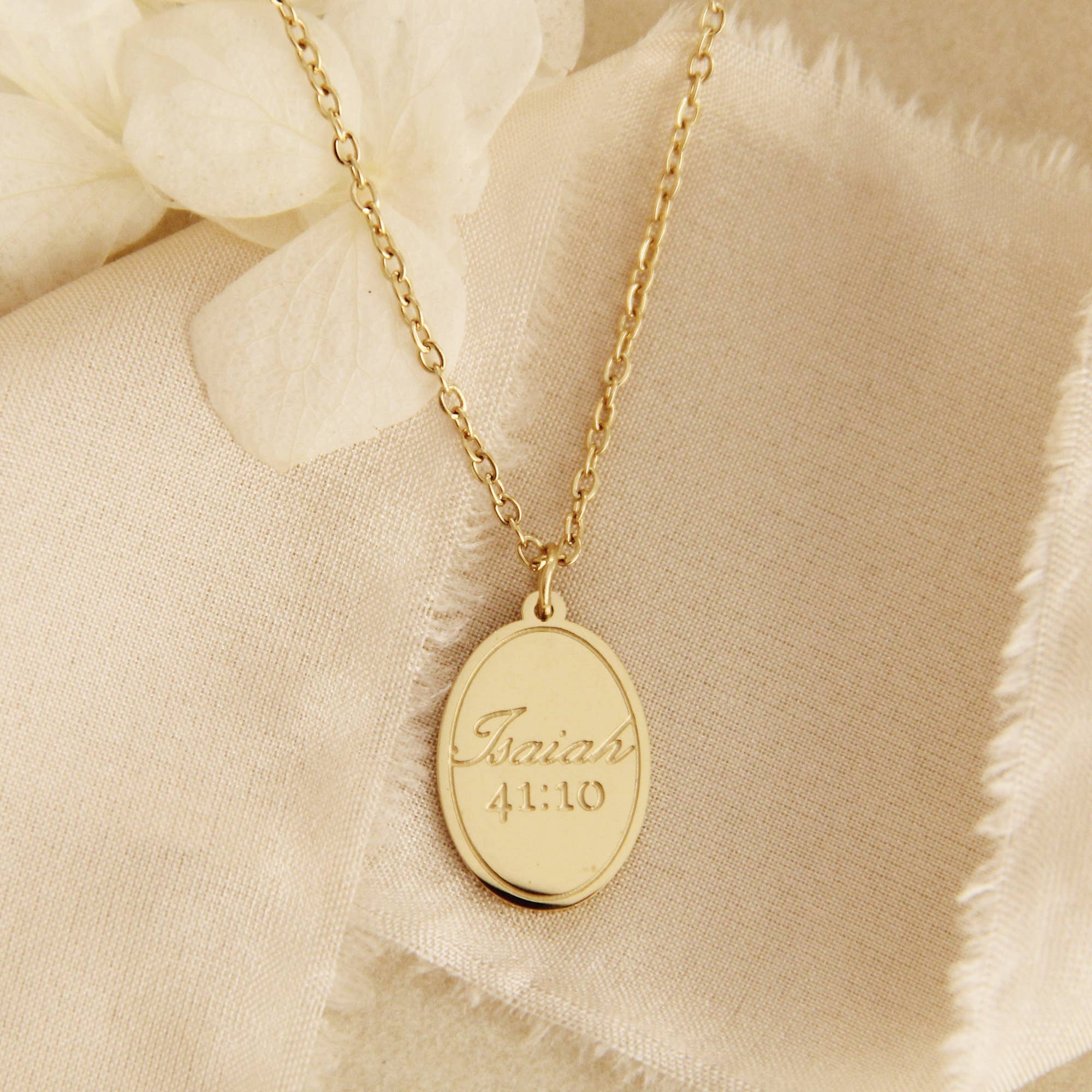 LoveStory Collection – Colar pingente/pendente por atacado – Não temas, porque estou contigo Colar, Isaías 41:10 Colar1