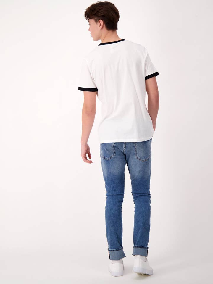 white The Responsible Ringer T Shirt Game Day! for wholesale on Faire4