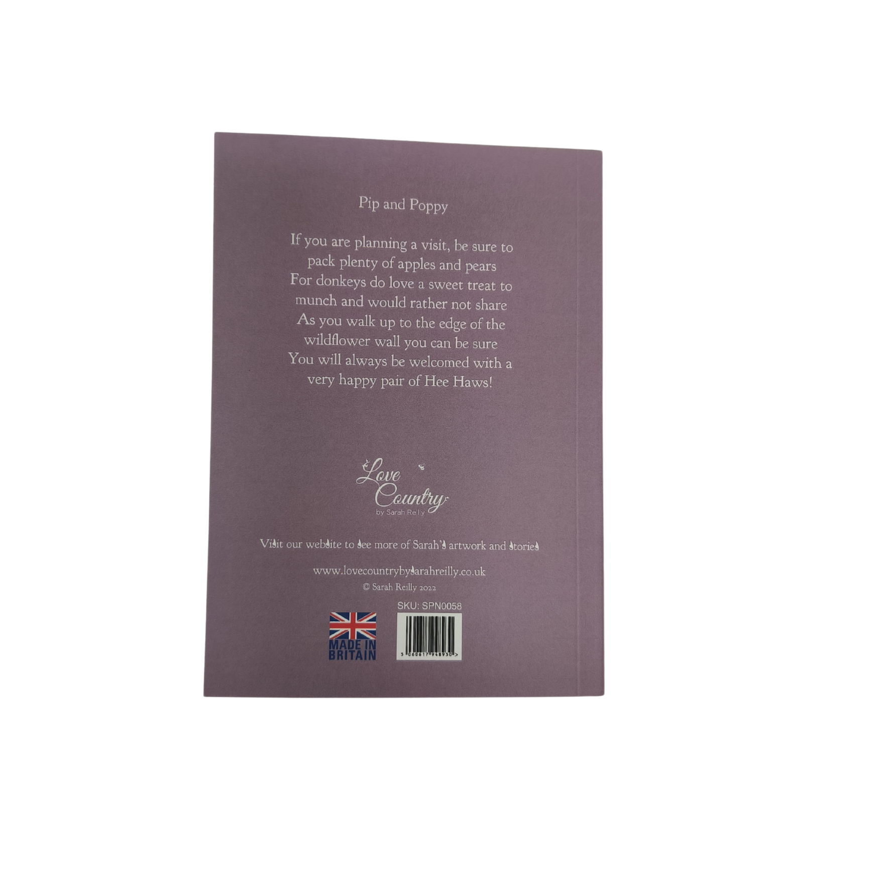 Love Country - Wholesale Notebook - "Pip and Poppy" Pocket Notebook (A6) pack of 31