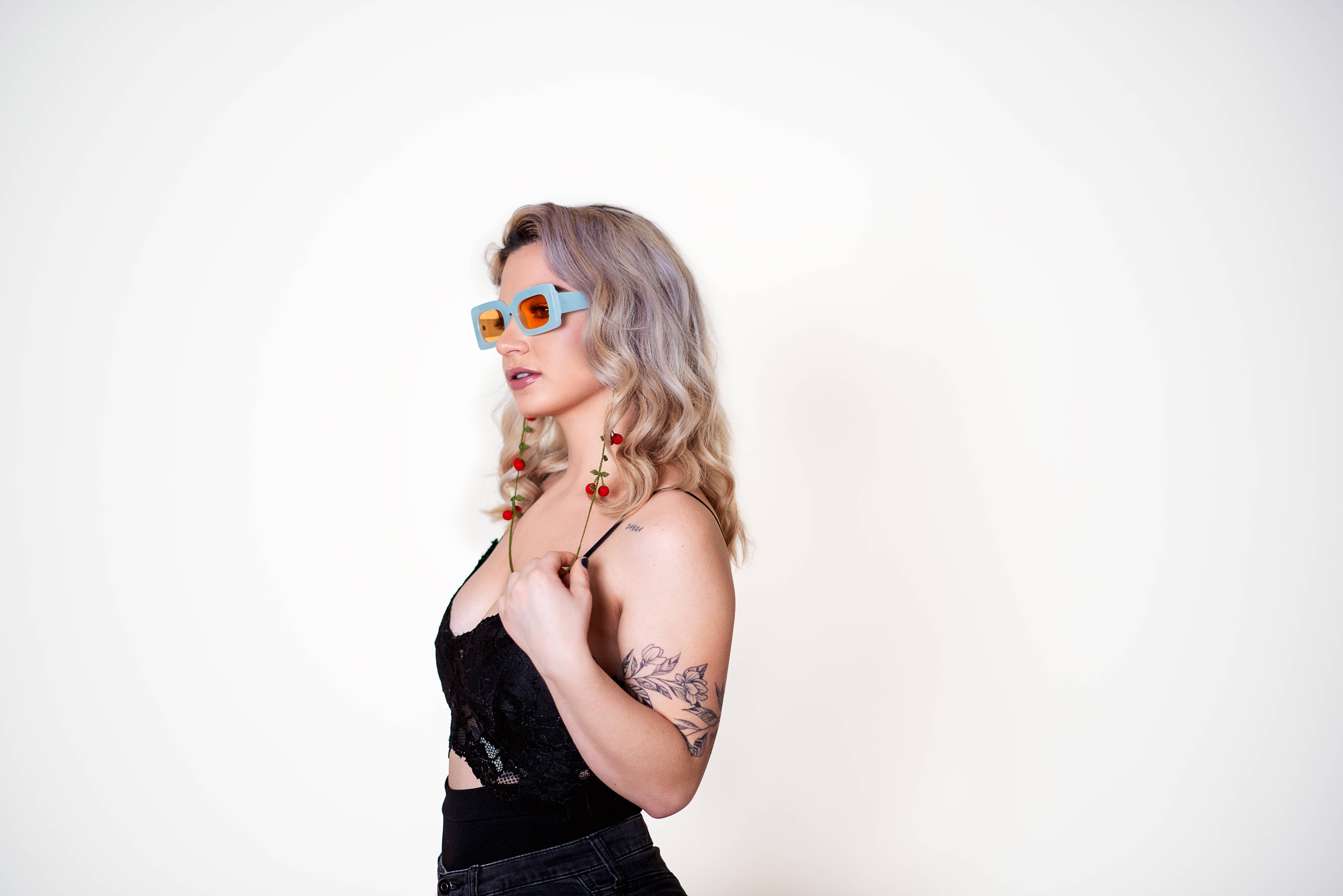 Hemsin Atelier - Wholesale Sunglasses/Eyeglasses Strap - Women's - Cherry Eyeglass Lanyard6