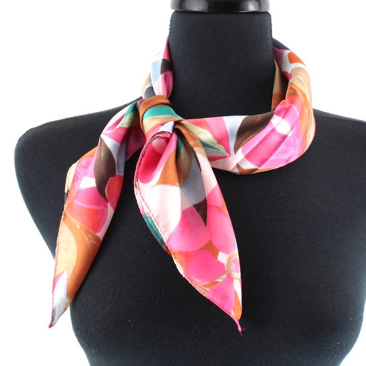 Pretty Persuasions – wholesale Scarf – Women's – S24074 Claudia Lightweight Square Scarf4