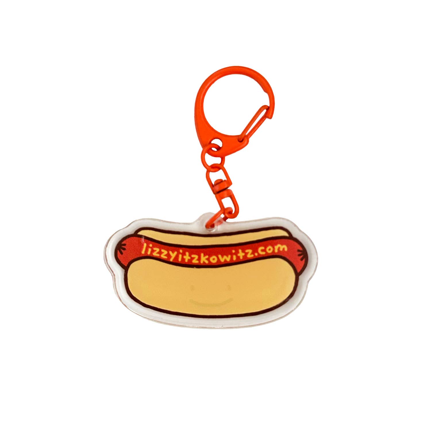 Lizzy Itzkowitz - Wholesale Keychain - Unisex - I Love Weiners Hot Dog Acrylic Keychain2