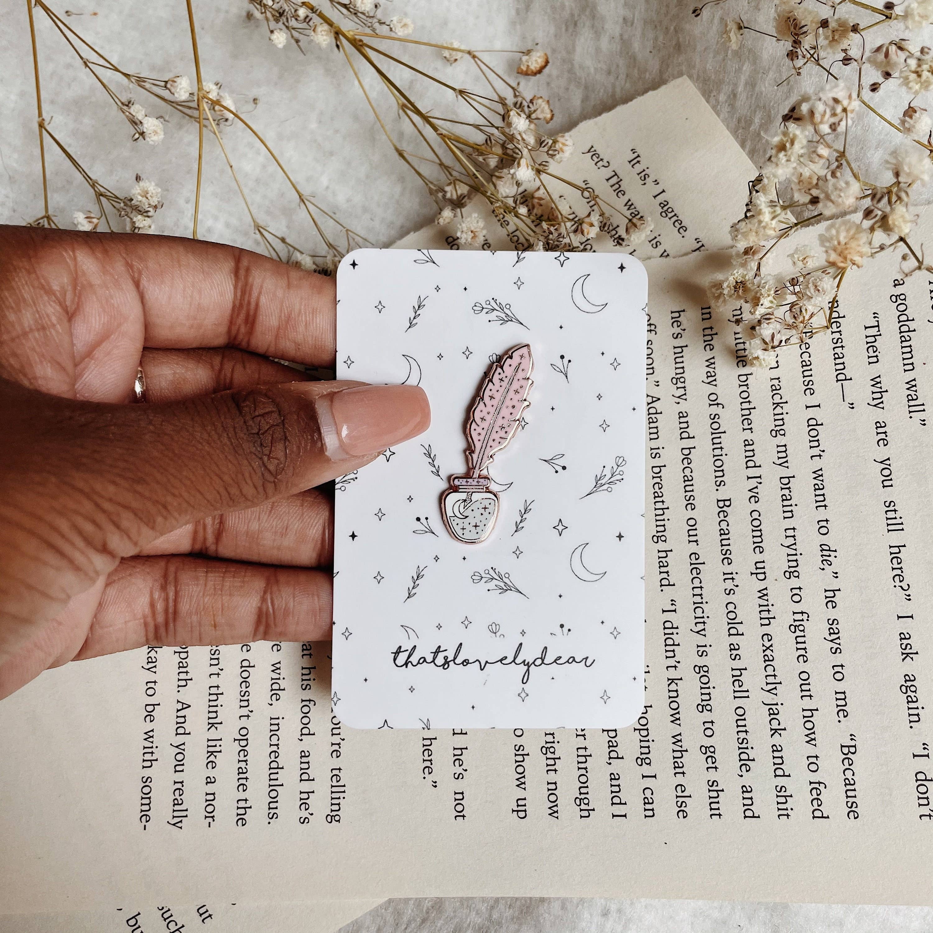 Noelle Gifts & Paper - Wholesale Lapel pin/button - Quill & Ink Pastel2