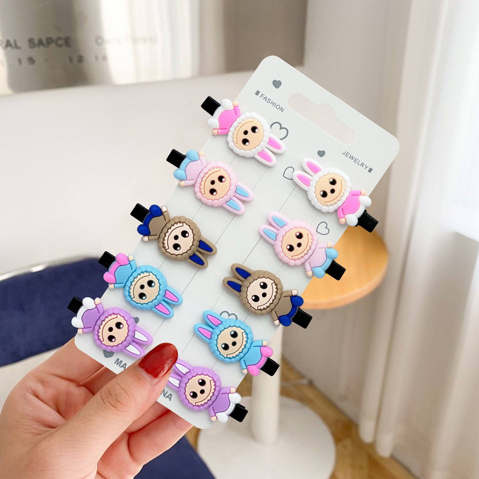 Little Trendy - Vente Pince à cheveux – enfant - Barrette à cheveux monstre mignon pour enfants dessin animé1