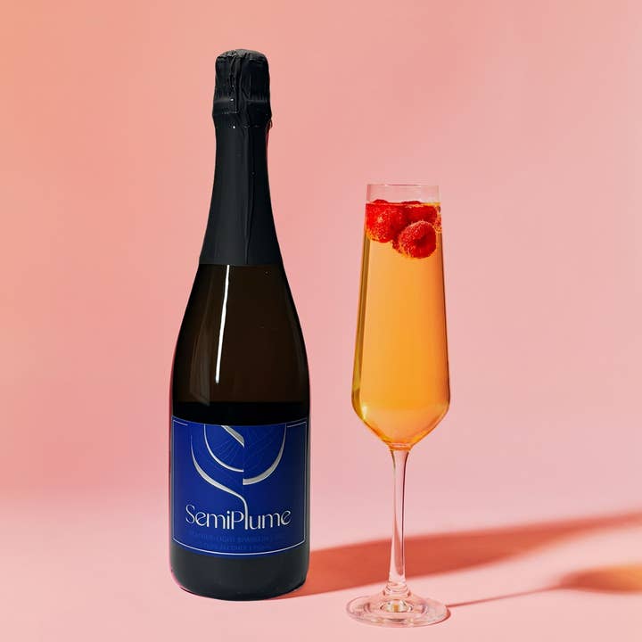 Semiplume, non alcoholic sparkling brut – wholesale Alkoholfritt vin – SemiPlume, NA mousserande te 750ML