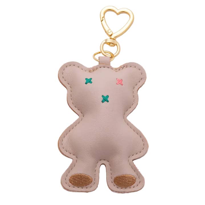 Leather Bear Keychain Bag Charm ✦ BC-21WB042 for wholesale by Simply Jewels