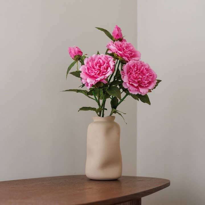 Flowrette - Wholesale Artificial Flowers - Dark pink peony Green amaranth artificial - high-end - real touch - Mother's Day5