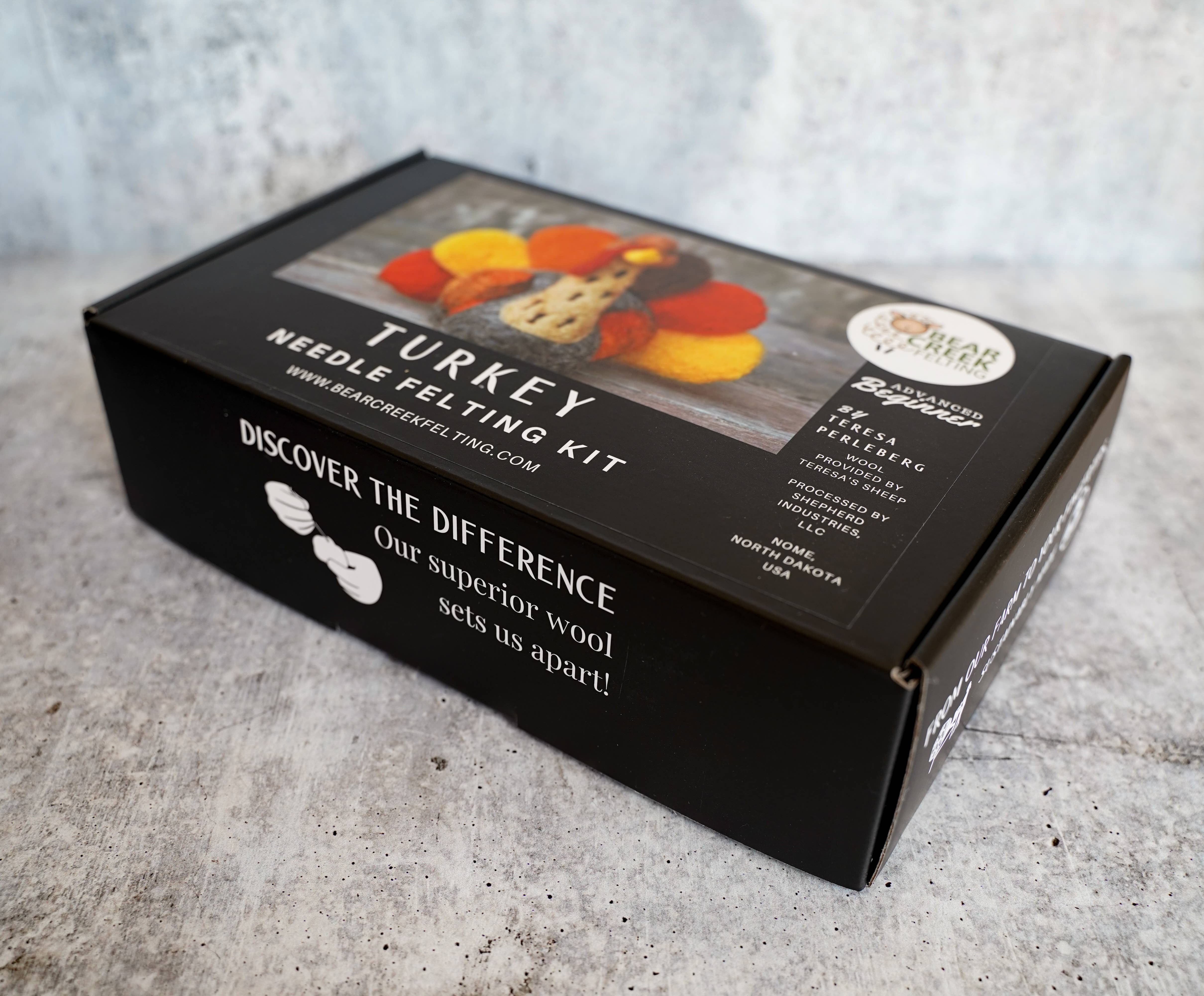 Bear Creek Felting - Wholesale DIY Craft Kit - Turkey Needle Felting Kit7