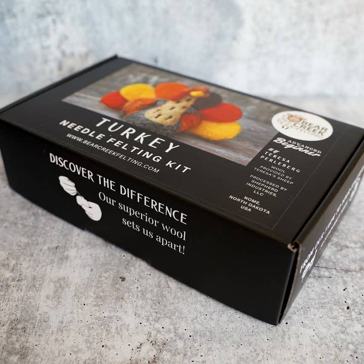 Bear Creek Felting - Wholesale DIY Craft Kit - Turkey Needle Felting Kit7