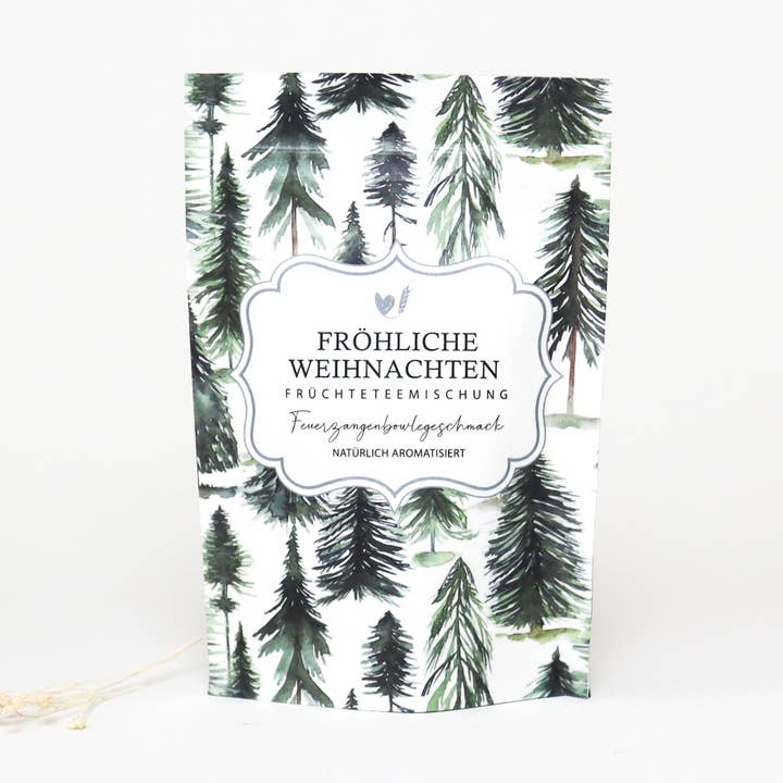“Merry Christmas” tea bag for wholesale by Bake Affair GmbH