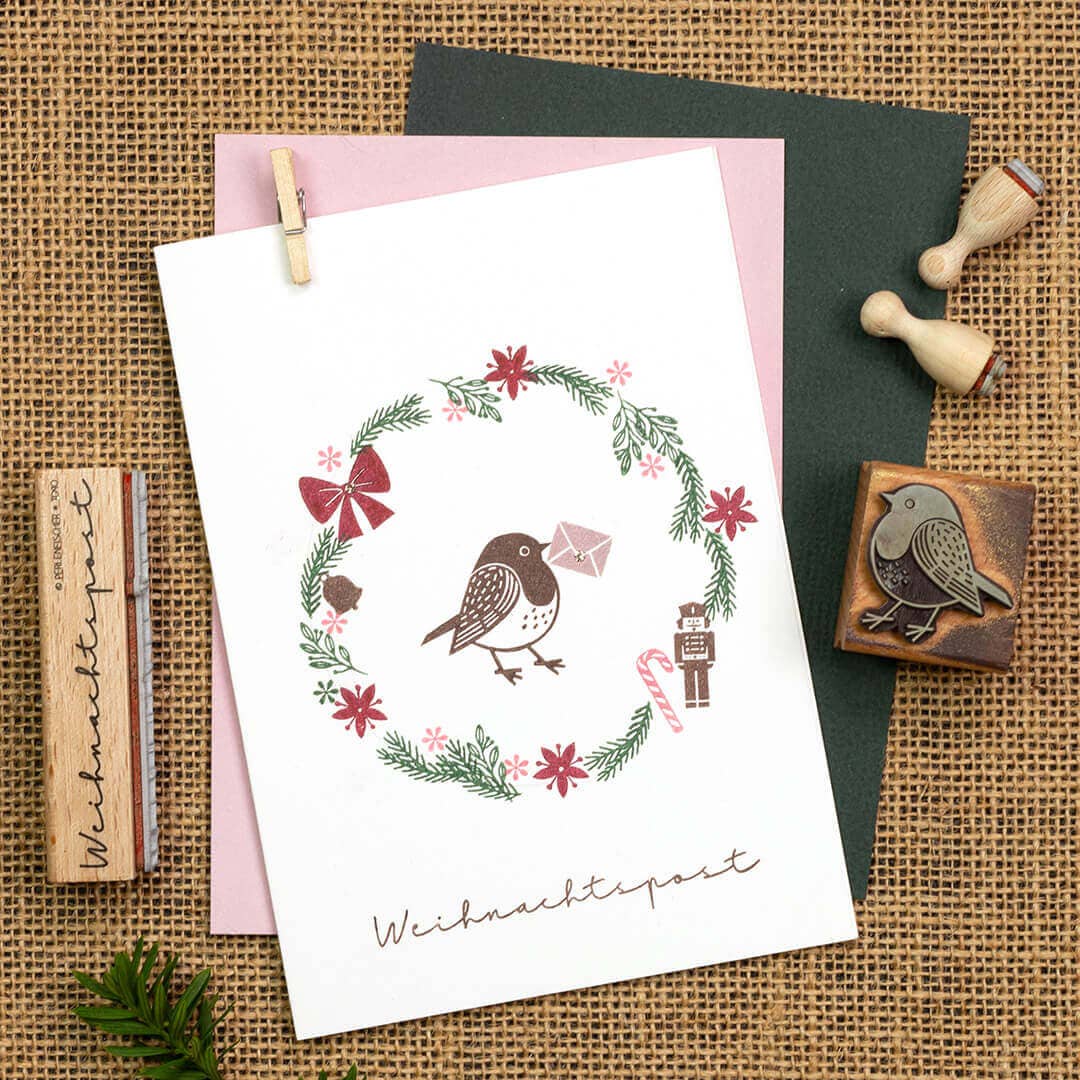 Perlenfischer – Carimbo de borracha/decorativo por atacado – 12x Carimbo | Quebra-nozes pequeno3