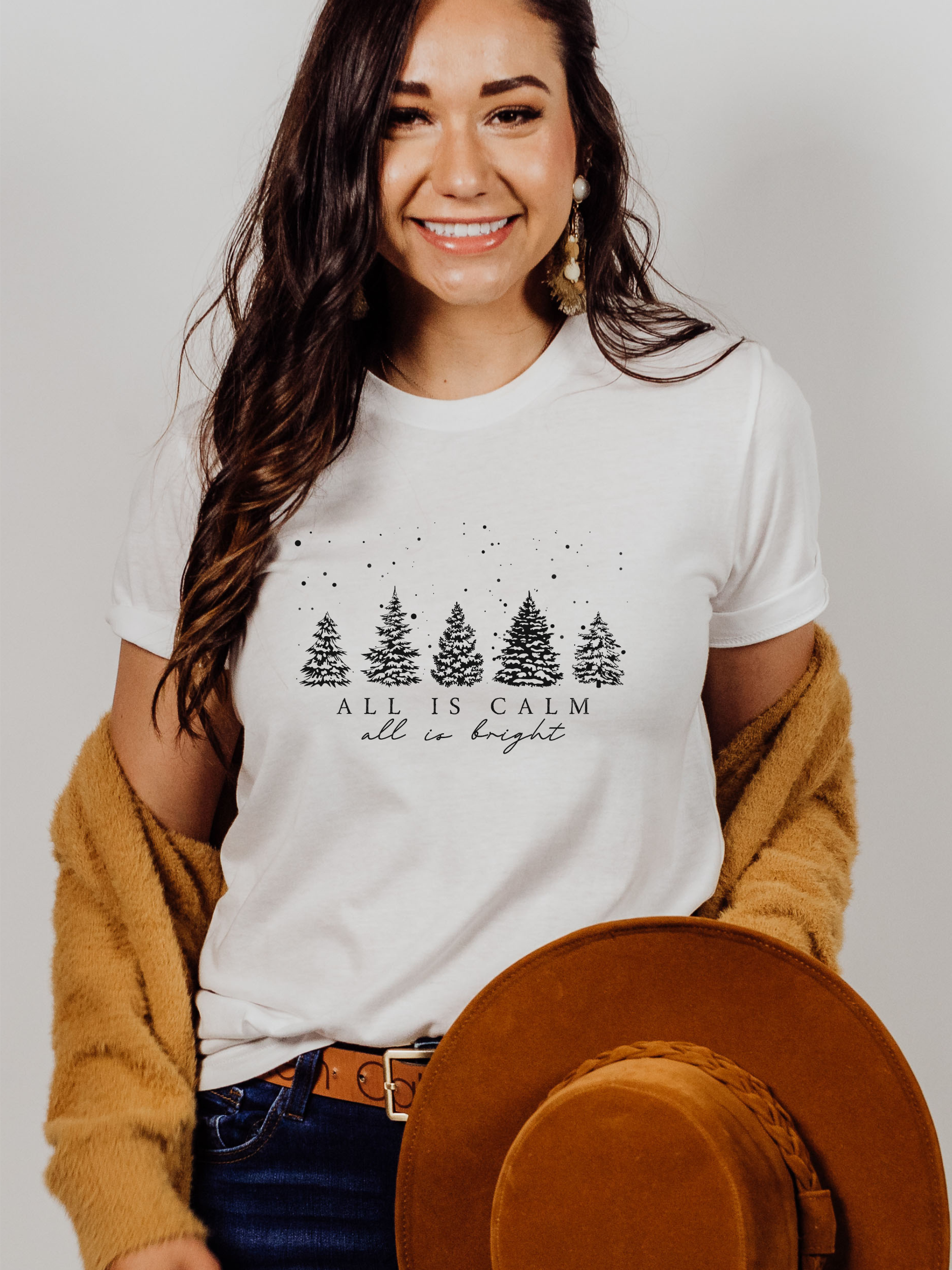 Scripted Pearl - Wholesale T-Shirt (Graphic) - Women's - Christian Tshirts, Christmas T Shirts, Silent Night26