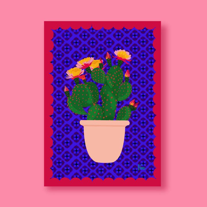 A5-Karte - Kaktus für den Großhandel von Famma