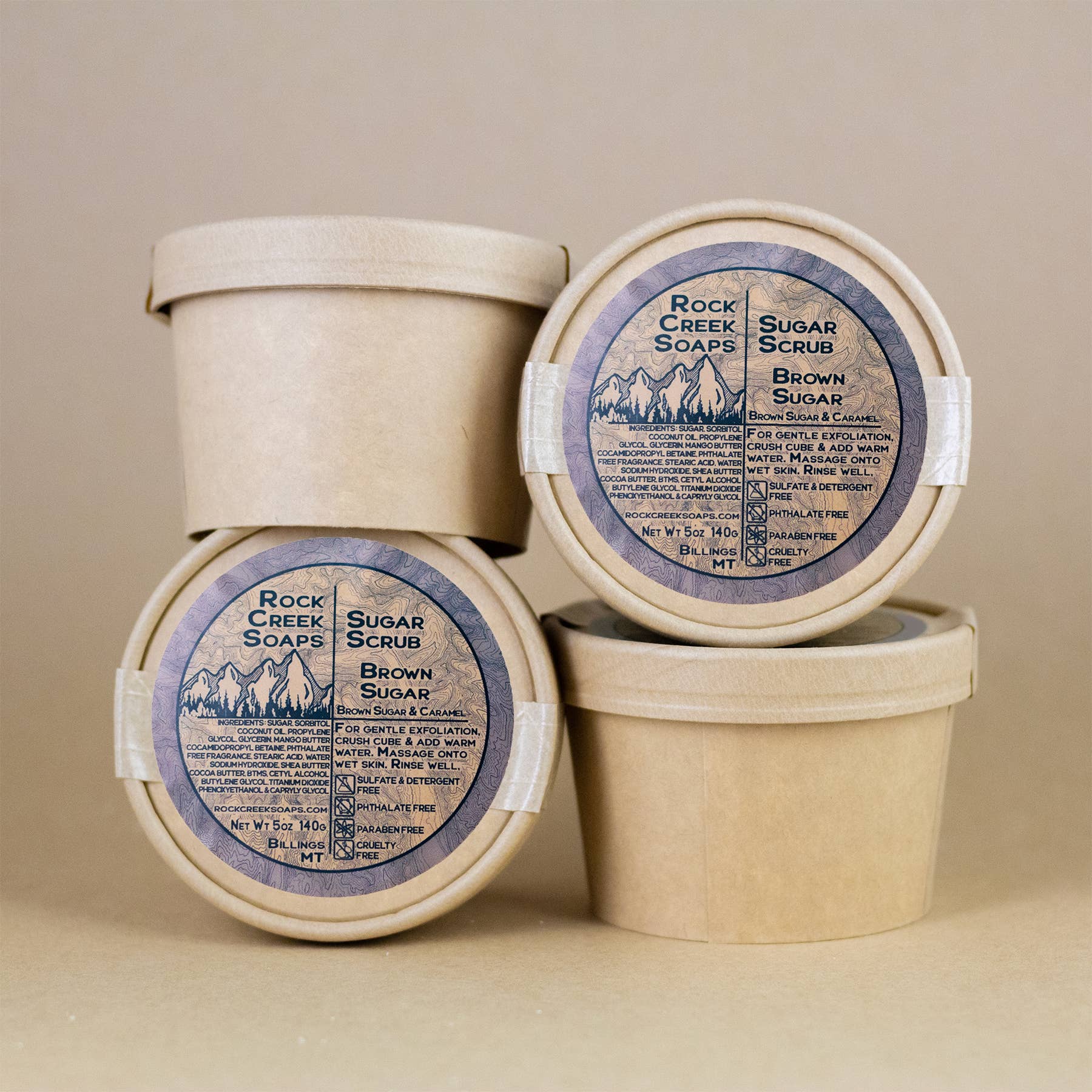 Rock Creek Soaps - Wholesale Body Scrub/Exfoliant - Sugar Scrub | Brown Sugar3