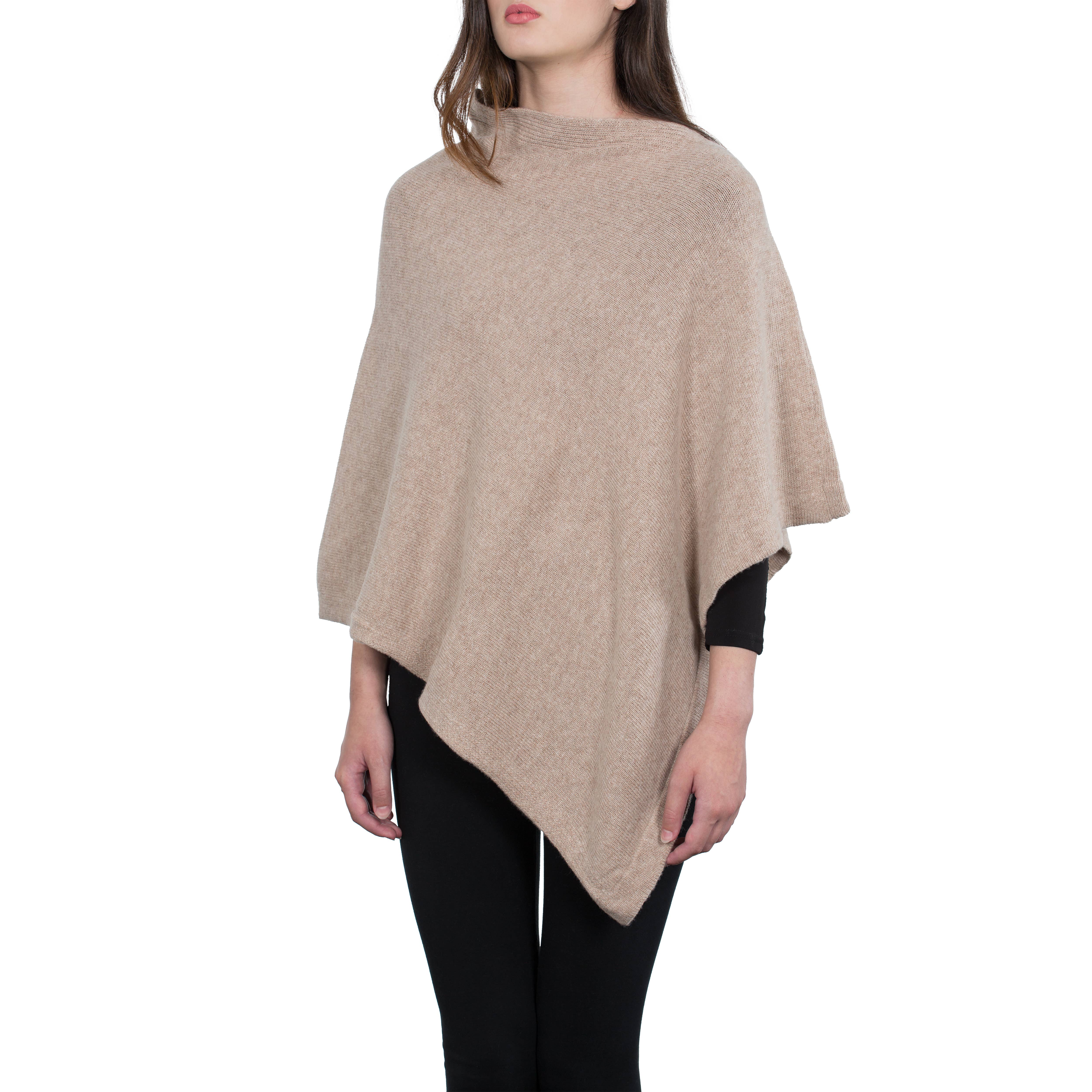 Assia di Brunetti Federica e C. s.a.s. – Engroshandel Poncho - Dame – Moon klassisk firkantet poncho i kashmirblanding14