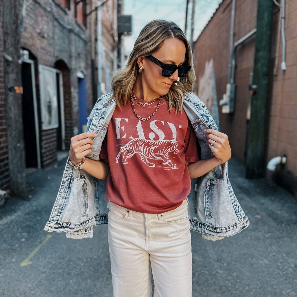 Brick Easy Tiger Tee for wholesale on Faire1