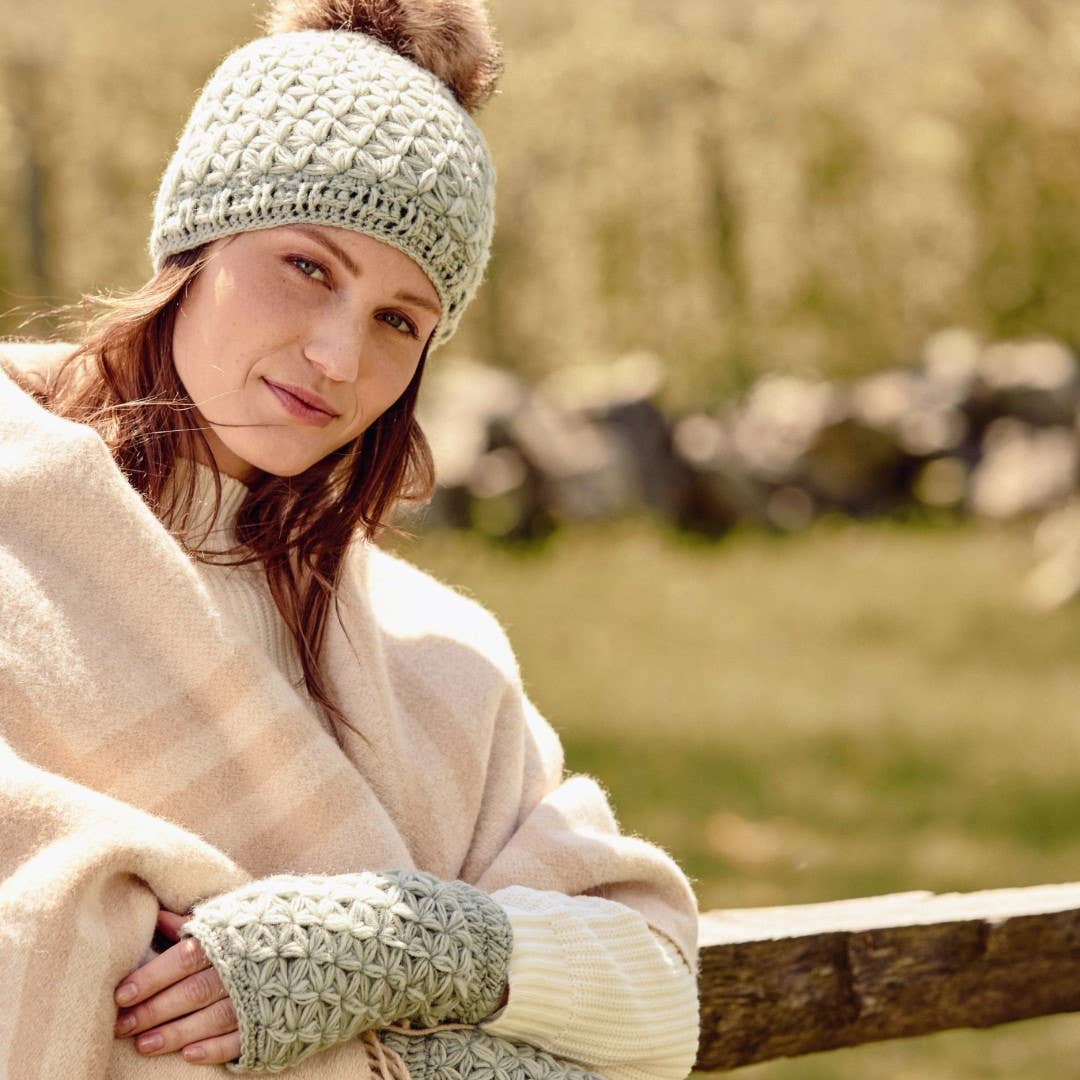 By Many Hands - Wholesale Beanie - Women's - Addison Sage Crochet Beanie0