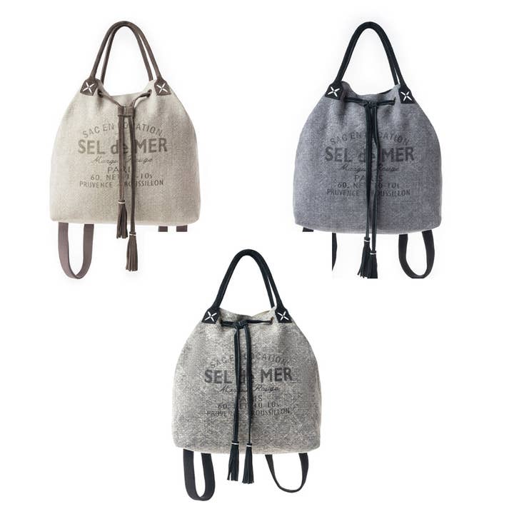 Sel de Mer Bucket Backpack Variant Combo for wholesale by Myra Bag
