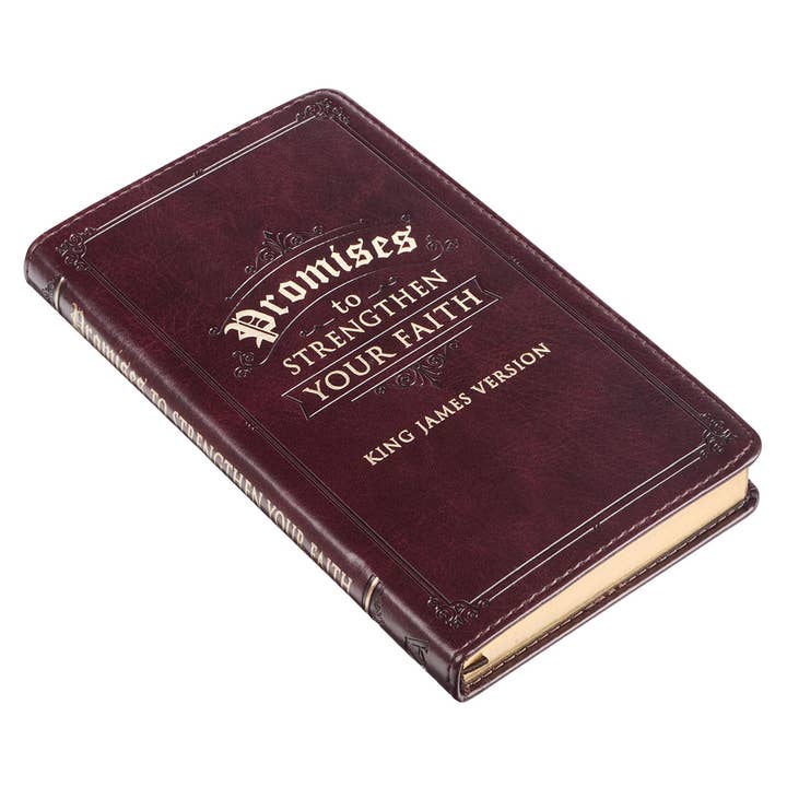 Christian Art Gifts - Wholesale Book - Adult - Gift Book Promises to Strengthen Your Faith KJV Faux Leather
