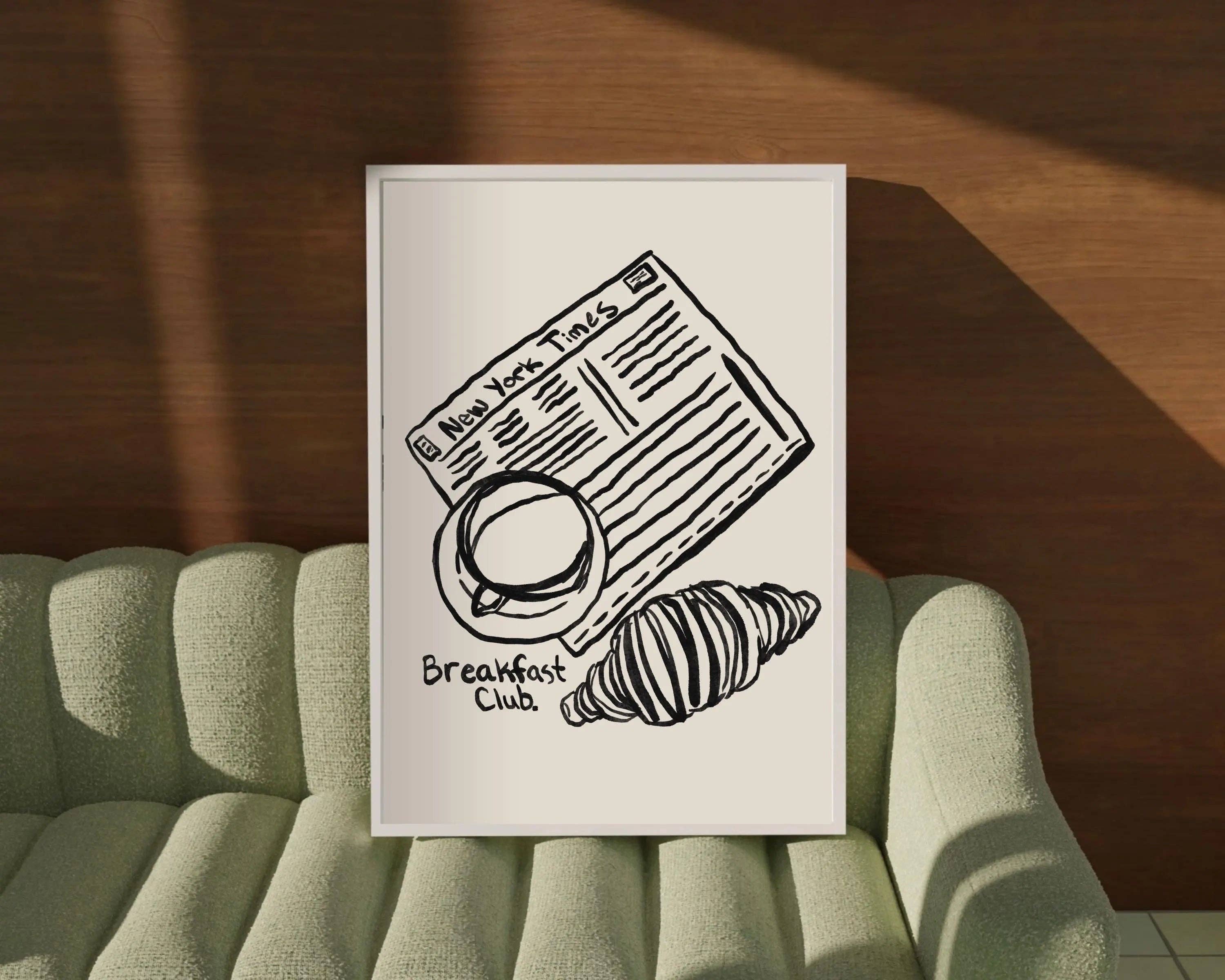 Olive Street Collective - Wholesale Art Print - Breakfast Club Print1