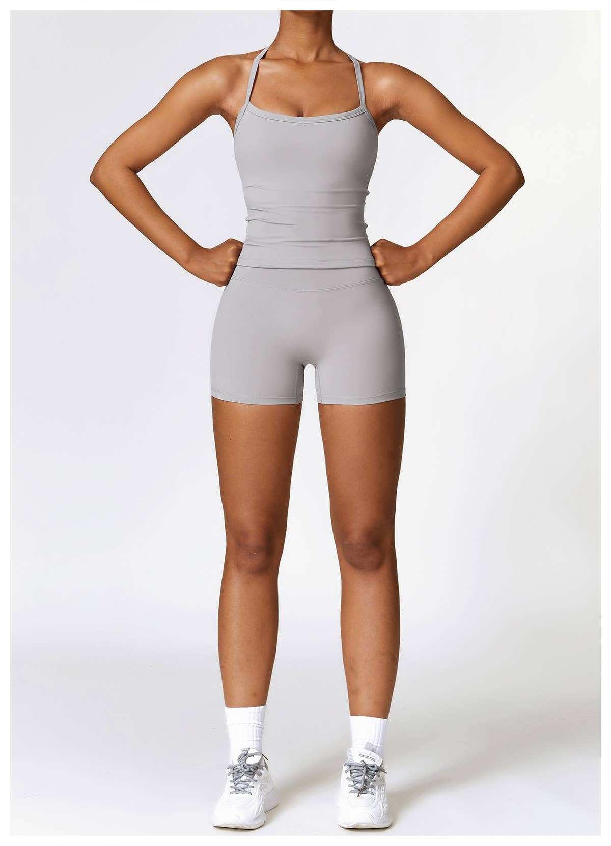 Mantra Active - Wholesale Activewear Set - Women's - Vesper Halter Neck Sports Bra & Shorts Activewear Set23