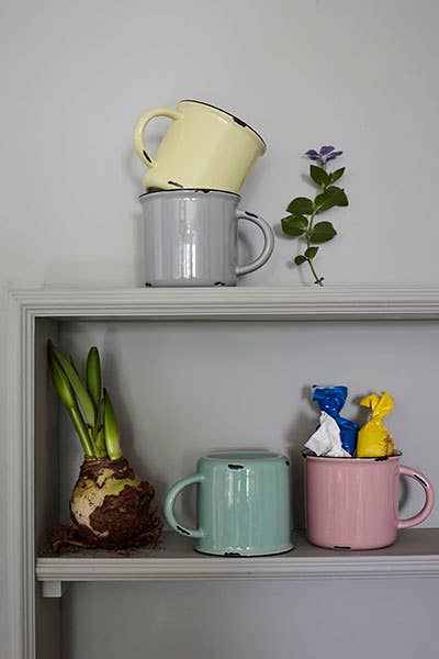 Canvas Home – Caneca por atacado – Conjunto de Chávenas de Café Espresso Tinware Collection, Conjunto Misto de 66