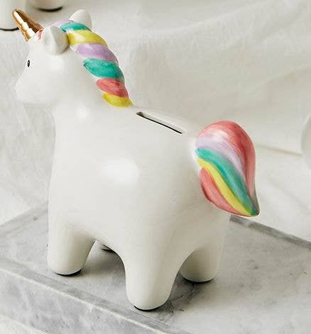 Creative Gifts International Inc. - Wholesale Money/Piggy Bank - Kids & Baby - Rainbow Unicorn Piggy Bank8