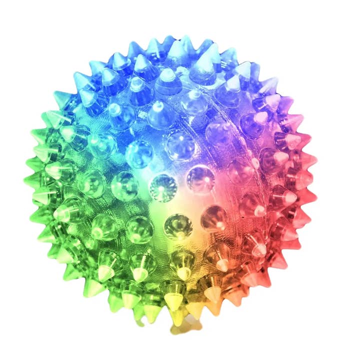 Blinkee.com, LLC - Wholesale Light-Up Toy - Kids & Baby - LED Soft Spike Air Bounce Ball Pack of 6