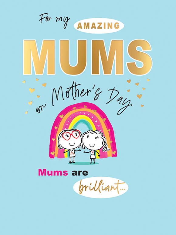 Muttertagskarte, Zwei Mütter, 2 Mütter für den Großhandel von Piccadilly Greetings