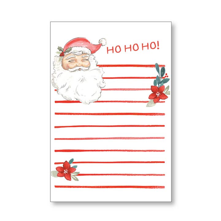 Bloc-notes Doux Père Noël Noël 2025 pour la vente par Jessica Frasz Studio