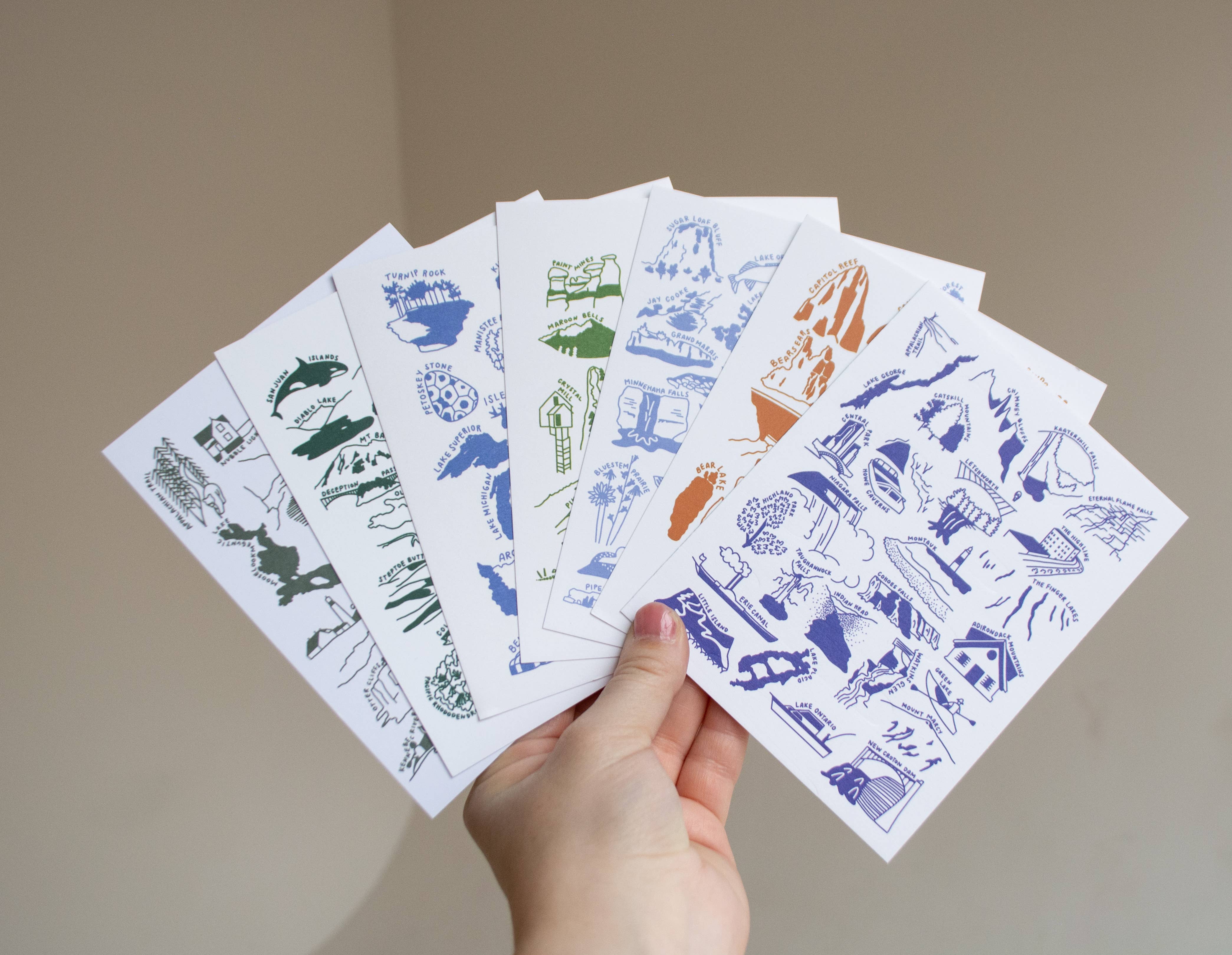 Traildust Goods - Wholesale Postcard - Minnesota Nature Checklist Art Postcard3