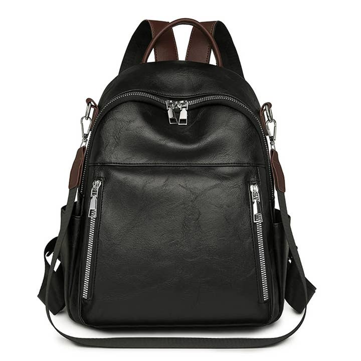 UNISHE - Wholesale Backpack - Women's - Soft Leather Large-Capacity Multi-Functional Backpack ZLD0464