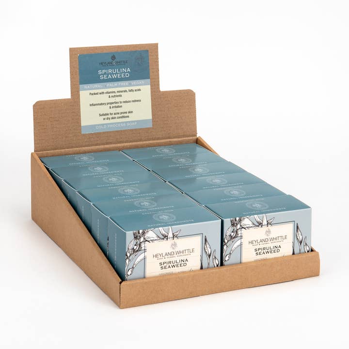 Spirulina Seaweed Boxed Soap Bar 120g (12 Pack) for wholesale by The Fragrance House Group
