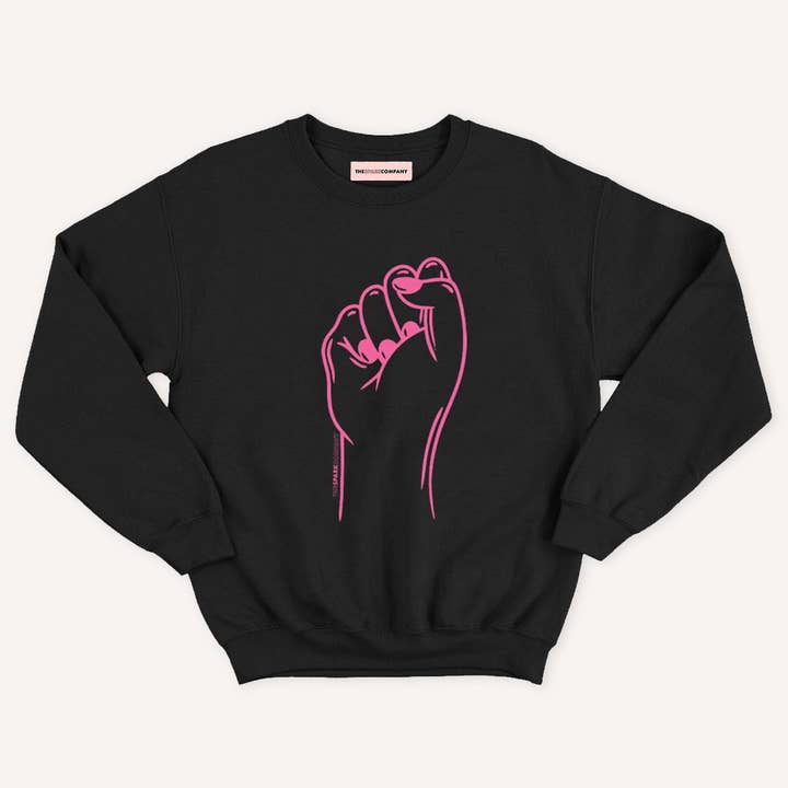 Feminist Fist Kids Sweatshirt for wholesale by The Spark Company