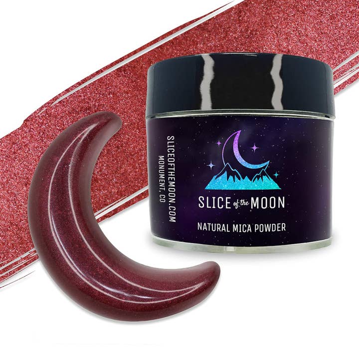 Poudre de Mica Amarante | Pigment Minéral Synthétique pour la vente par Slice of the Moon