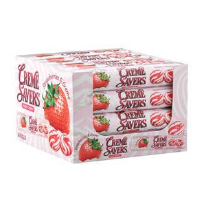 L&F Universal Goods - Wholesale Cookie - Creme Savers Strawberry & Creme Rolls 24/1.76OZ0