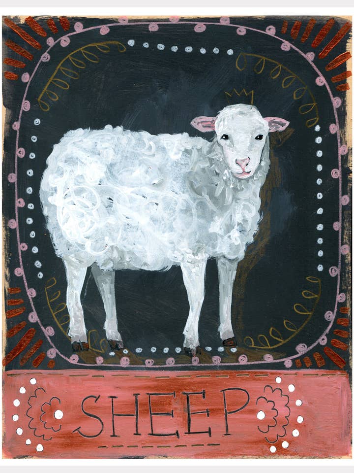 Djurtotemtryck - Får för wholesale av Jessica Swift
