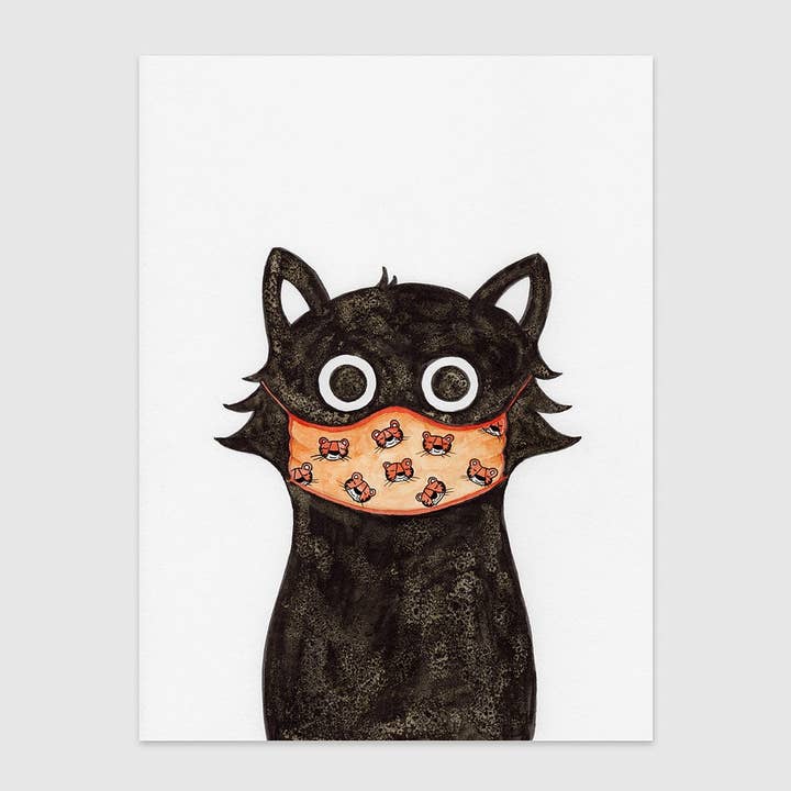 Wandbild mit Tigerkatze, Get Well Soon für den Großhandel von Baldy And The Fidget