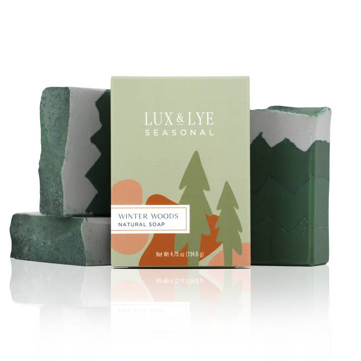 Lux & Lye LLC - Wholesale Bar Soap - Winter Woods Seasonal Soap2