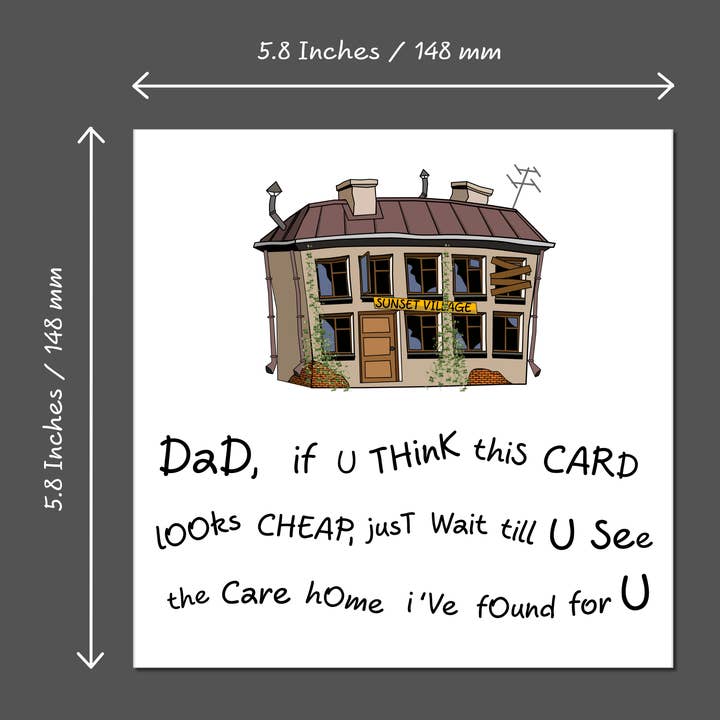 Swizzoo Cards – Großhandel Vatertagskarten – Lustige Vatertagskarte, Geburtstagskarte für Papa, 50., 60., 70., humorvoll, Pflegeheim, Ruhestand2