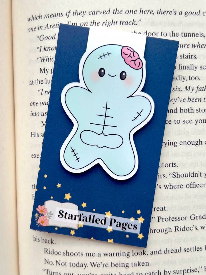 Kawaii Zombie - Marque-page magnétique pour la vente par Starfalled Pages