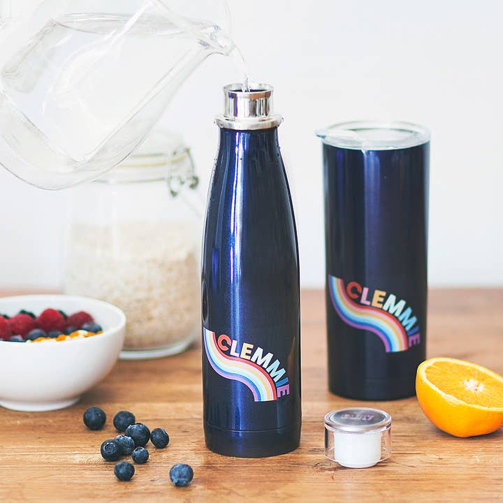 Personalised Rainbow Water Bottle for wholesale by Becky Broome