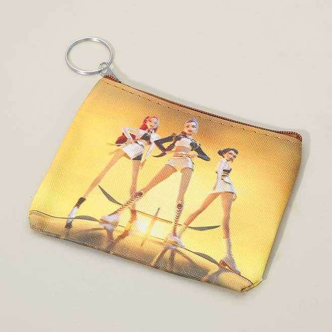 12PCS Pochettes à Pièces de Monnaie KPop Demon Hunters Huntrix Dessin Animé pour la vente par Sensibling Corp.