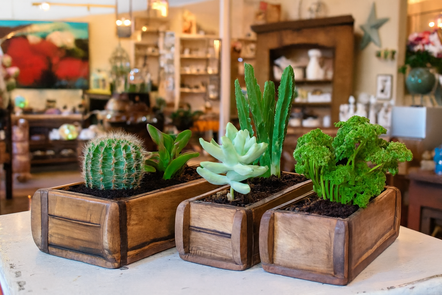 Asia West - Wholesale Planter Box - Reclaimed Teak Brick Mold Planter9