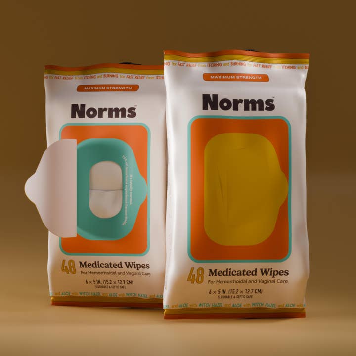 Medicated Flushable Hemorrhoid Wipes - Witch Hazel and Aloe for wholesale by Norms